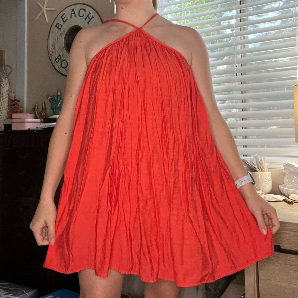 Urban Outfitters Blood Orange Romper Dress